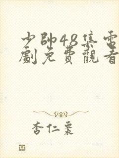 少帅48集电视剧免费观看策驰