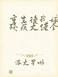 重生后我嫁给了残疾大佬全集txt