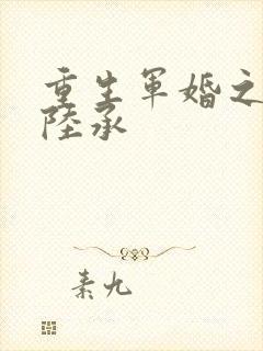 重生军婚之沈念陆承
