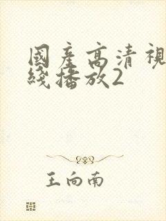 国产高清视频在线播放2