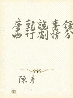 唐朝诡事录2·西行剧情分集介绍