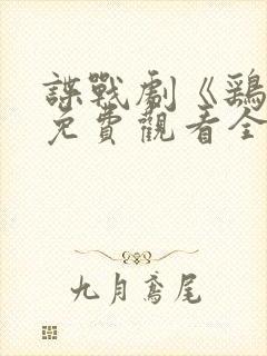 谍战剧《鹞子》免费观看全集