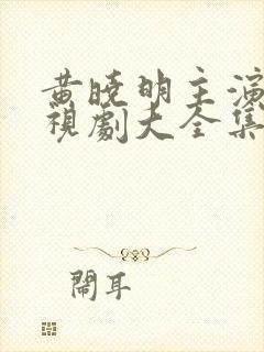 黄晓明主演的电视剧大全集免费观看封面