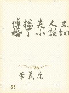 傅总夫人又闹离婚了小说txt