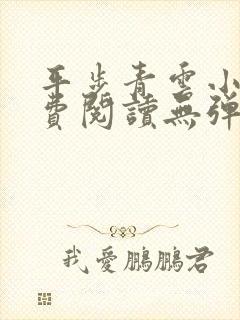 平步青云小说免费阅读无弹窗