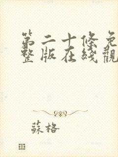 第二十条免费完整版在线观看