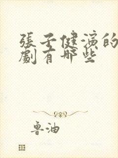 张子健演的电视剧有哪些封面