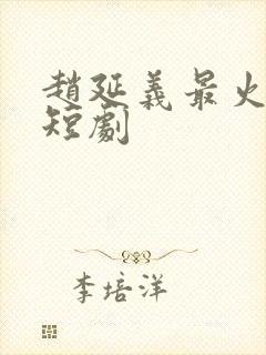 赵延义最火十部短剧