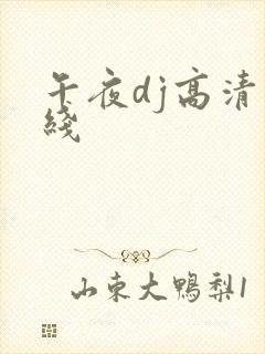 午夜dj高清在线封面