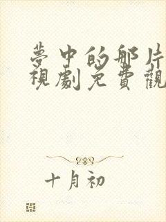 梦中的那片海电视剧免费观看星辰