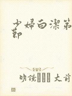 少妇白洁第十章节