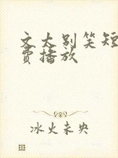文太别笑短剧免费播放