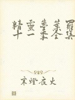 精灵梦叶罗丽第十一季全集封面