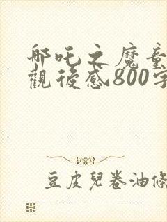 哪吒之魔童降世观后感800字封面