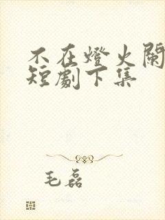 不在灯火阑珊处短剧下集