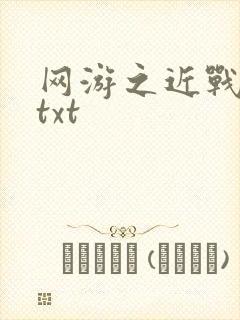 网游之近战法师txt