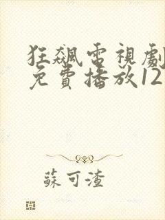 狂飙电视剧全集免费播放12集