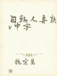 日韩人妻熟女av中字