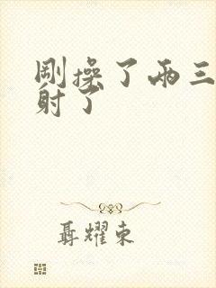 刚操了两三下就射了封面