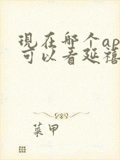 现在哪个app可以看延禧攻略