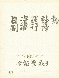 日漫运动热血番剧排行榜