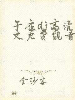 午夜dj高清中文免费观看