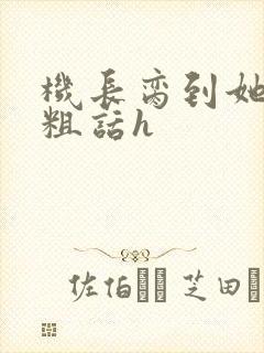 机长脔到她哭h粗话h