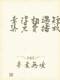 幸得相遇短剧全集免费播放在线观看