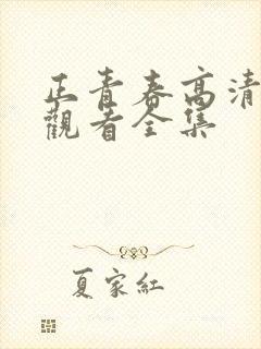 正青春高清免费观看全集