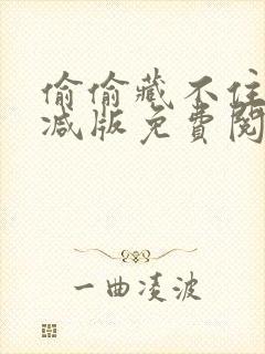 偷偷藏不住无删减版免费阅读封面