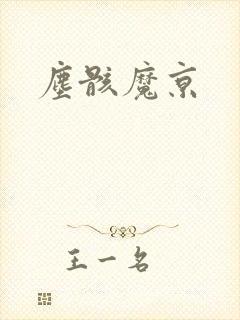 尘骸魔京封面