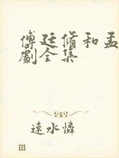 傅廷修和孟宁短剧全集封面