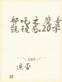 哪吒之魔童降世观后感20字