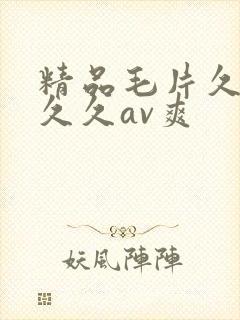 精品毛片久久久久久av爽