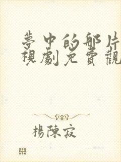 梦中的那片海电视剧免费观看星辰