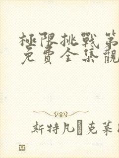 极限挑战第4季免费全集观看