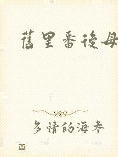 旧里番后母封面