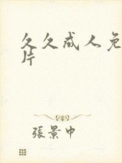 久久成人免费毛片