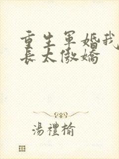 重生军婚我家首长太傲娇