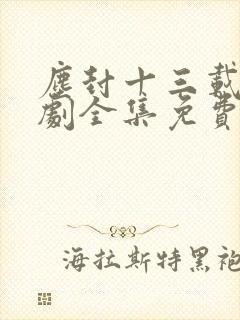 尘封十三载电视剧全集免费