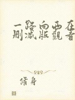 一路向西在线无删减版观看封面
