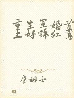 重生军婚首长早上好锦红鸾