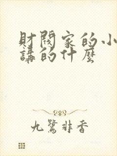 财阀家的小儿子讲的什么