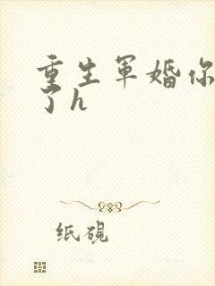 重生军婚你太大了h