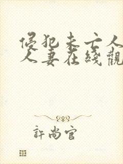 侵犯未亡人最美人妻在线观看