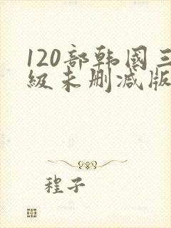 120部韩国三级未删减版
