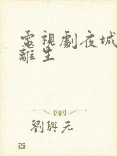 电视剧夜城赋之离生