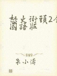 怒火街头2全集国语版封面