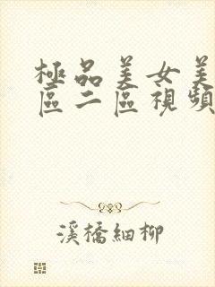 极品美女美女一区二区视频