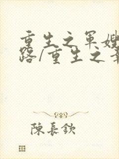 重生之军嫂从良路/重生之幸福一生封面